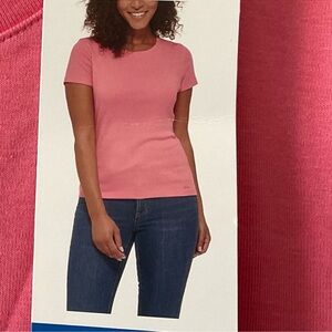 Dkny Ladies Short Sleeve Tee 100% organic cotton